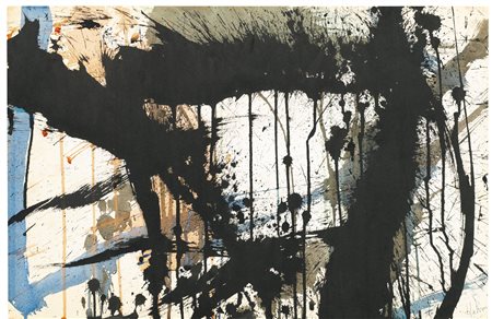 NORMAN BLUHM 1921 - 1999 SENZA TITOLO signed and dated 61, watercolours on...