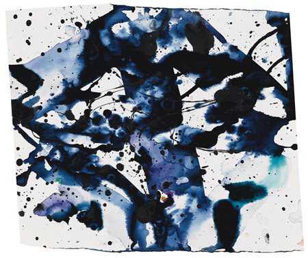 SAM FRANCIS 1923 - 1994 SENZA TITOLO signed on the reverse, gouache on paper....