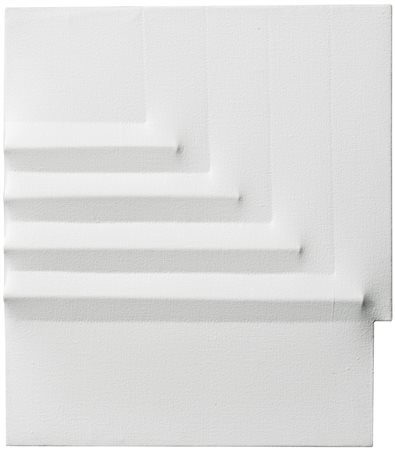 AGOSTINO BONALUMI 1935-2013 BIANCO signed and dated 73 on the reverse, shaped...