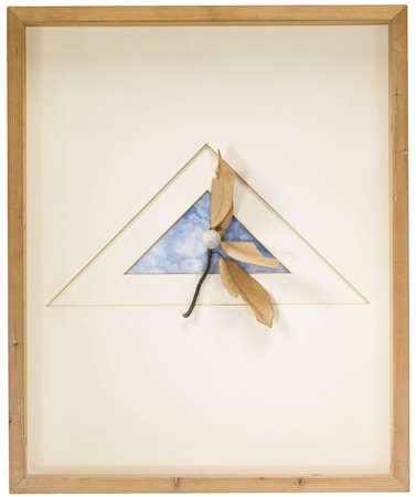 CLAUDIO PARMIGGIANI N. 1944 SENZA TITOLO signed, watercolor, magnolia leaves,...