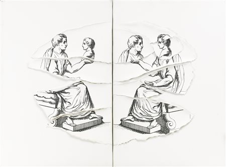 GIULIO PAOLINI N. 1940 SENZA TITOLO signed and dated 1977 on the reverse,...