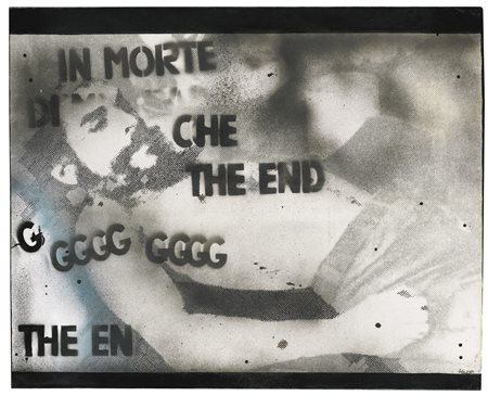 FABIO MAURI B.1926 SENZA TITOLO signed, acrylic on printed canvas. Executed...