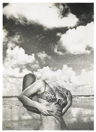 ELIO MARIANI N. 1943 DI MARE IN PAROLE COME UN RICORDO mixed media on canvas....