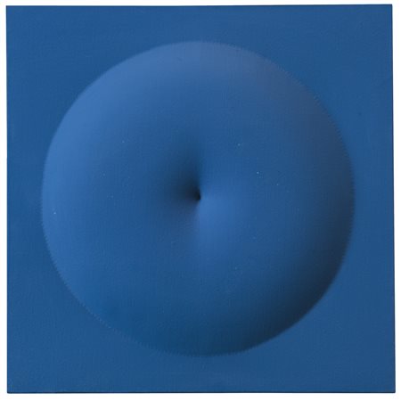 AGOSTINO BONALUMI 1935-2013 BLU signed and dated 67 on the reverse, shaped...