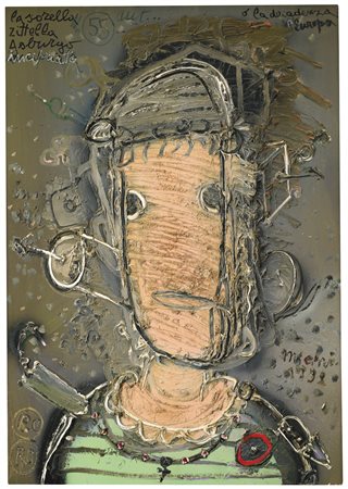 MATTIA MORENI 1920 - 1999 AUTORITRATTO N. 55: LA SORELLA ZITELLA ASBURGO...