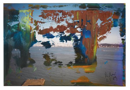 GERHARD RICHTER N. 1932 SENZA TITOLO signed and dated 2.5.89, oil on colour...