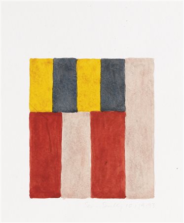 SEAN SCULLY N. 1945 SENZA TITOLO signed and dated 10.1993, watercolour on...