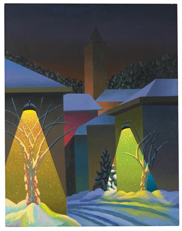 SALVO N. 1947 UN QUADRO COI FIOCCHI signed and titled on the reverse, acrylic...