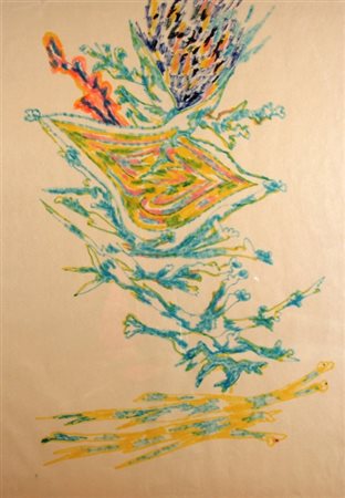 DOVA GIANNI (Roma 1925 - Pisa 1991) "Senza titolo" 1966 Pastello su carta cm....