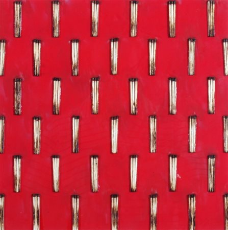 AUBERTIN BERNARD (Fontenay aux Roses 1934) "Senza titolo" 2007 Fiammiferi...