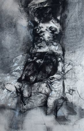 VESPIGNANI RENZO (Roma 1924 - Roma 2001) "Senza titolo" 1961 Tecnica mista su...