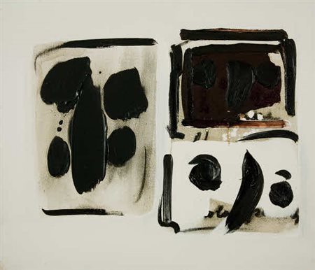 Albino Lucatello - Senza titolo - 1976 olio su tela - cm. 60x70. Firma sul retro