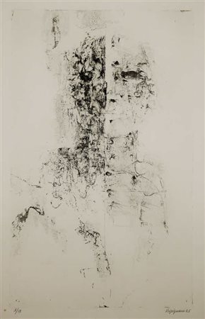 Renzo Vespignani - Tentativo di ritratto – 1965 acquaforte, es. 9/15 cm....