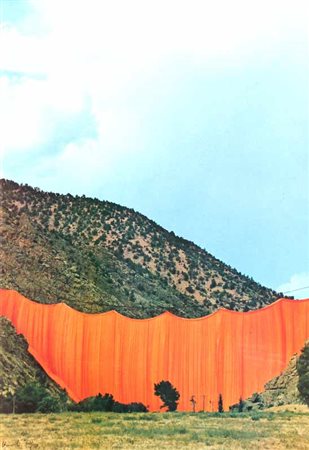 Javacheff CHRISTO Gabrovo 1935 Valley Curtain, Rifle, Colorado 1970-72, 1973...