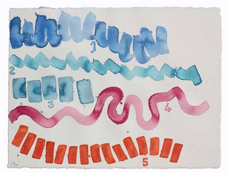 Giorgio GRIFFA Torino 1936 Senza titolo, 2009 Acrilico su carta cm 58 X 76...