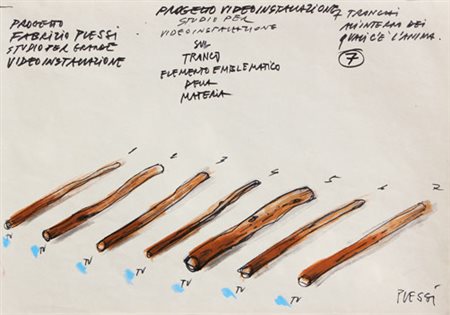 Fabrizio PLESSI Reggio Emilia 1940 Progetto per grande video installazione...