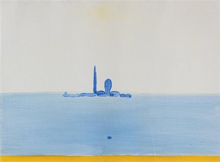 Virgilio GUIDI Roma 1891 - Venezia 1984 San Giorgio, Venezia, 1974 Olio su...