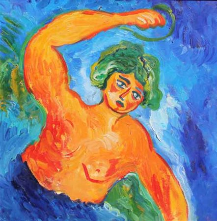 Mimmo GERMANÀ Catania 1944 - Busto Arsizio 1992 Senza titolo, anni 80 Olio su...