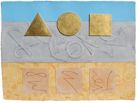 Lucio DEL PEZZO Napoli 1933 Tao, 2007 Collage, acrilico, sabbia, acquarello,...