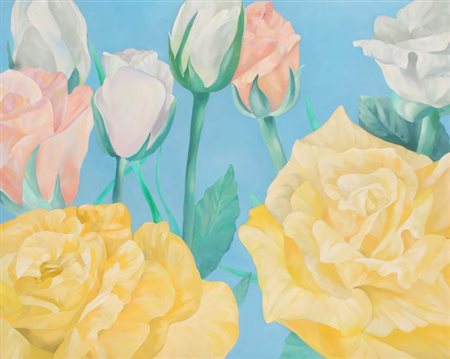 Gian Marco MONTESANO Torino 1949 Grazie dei fiori, 2005 Olio su tela cm 140 X...