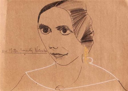 Aldo MONDINO Torino 1938 - Torino 2005 Die Mutter: Franziska Nietzsche...