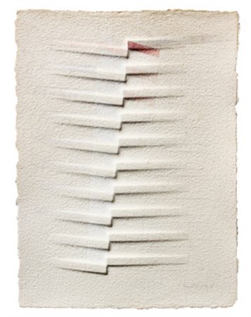 Agostino BONALUMI Vimercate (MI) 1935 Senza titolo, 1985 Carta estroflessa cm...