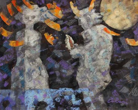 Giampaolo TALANI San Vincenzo (LI) 1955 Due ombre bianche, 2010 Tecnica mista...