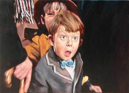 Sarah LEDDA Aosta 1970 Nero, 2004 Olio su tela cm 100 X 140 Titolo, firma,...