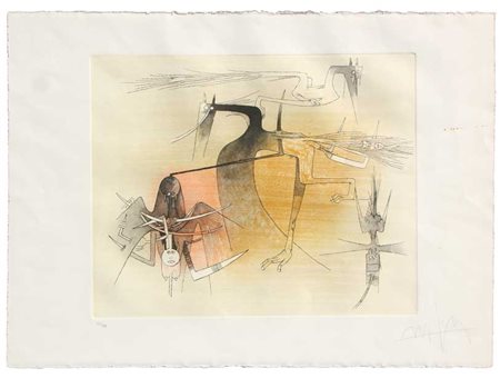 Wifredo LAM Sagua la Grande 1902 - Parigi 1982 Senza titolo, 1974 Litografia...