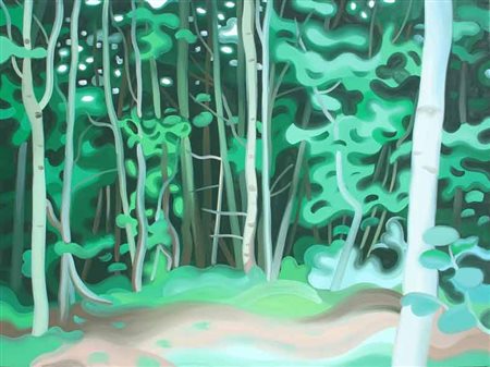 Mike SILVA Stoccolma 1970 Landscape XVII, 2002 Olio su tela cm 72 X 97 Firma,...