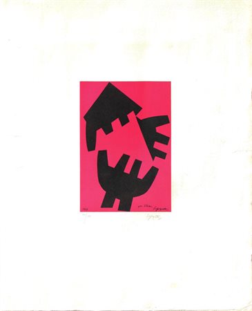 Giuseppe CAPOGROSSI Roma 1900 - Roma 1972 Senza titolo, 1967 Litografia a...