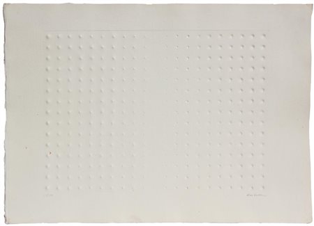 Enrico CASTELLANI Castelmassa 1930 Superficie bianca, 1976 Litografia in...