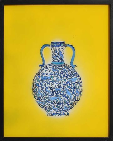 Aldo MONDINO Torino 1938 - Torino 2005 Iznik, 2000 Smalto su vetro cm 50 X 40...