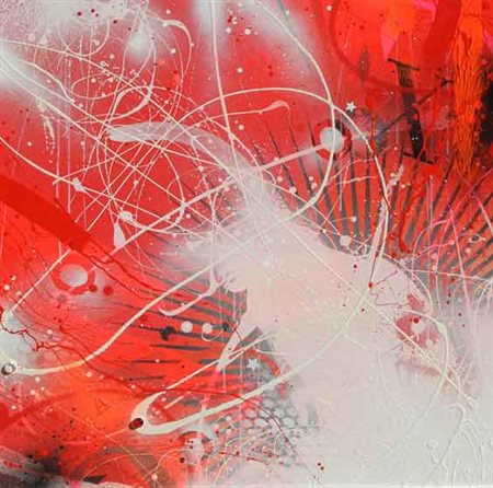 KAYONE (Marco Mantovani) Milano 1972 Kaox, 2010 Tecnica mista su tela cm 92 X...