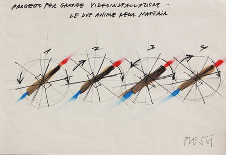 Fabrizio PLESSI Reggio Emilia 1940 Progetto per grande video installazione...