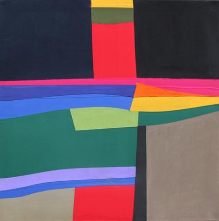 Rino VALIDO Varazze 1947 Composizione con ondulazioni cromatiche, 2009...