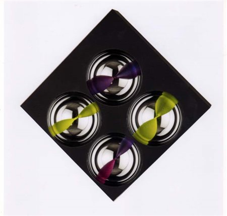 Franco COSTALONGA Venezia 1933 Oggetto cromocinetico OCDGVN, 2000 Sfere in...