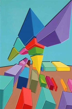 Alberto LANZARETTI Thiene, 1955 Movimento astrale, 2011 Acrilico su legno...