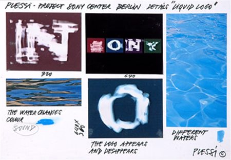 Fabrizio PLESSI Reggio Emilia 1940 Project Sony Center Berlin, 2000 Tecnica...