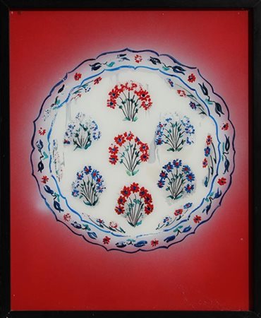Aldo MONDINO Torino 1938 - Torino 2005 Iznik, 1998 Smalto su vetro cm 50 X 40...