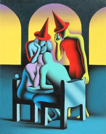 Mark KOSTABI Los Angeles 1960 Arco di parole, 2008 Olio su tela cm 59 X 45.5...