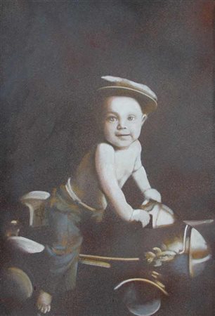 LEO Asmata (Eritrea) 1971 Ricordi, 2010 Spray e acrilico su tela cm 100 X 70...