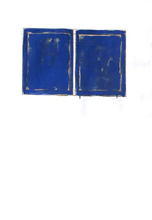 Mario SCHIFANO Homs 1934 - Roma 1998 Senza titolo Tecnica mista su carta cm...