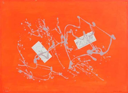 Giulio TURCATO Mantova 1912 - Roma 1995 Arcipelago, 1967 Acrilico e collage...