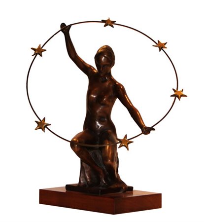 Ugo ATTARDI Sori 1923 - Roma 2006 Europa Bronzo h. cm 38 Autentica...