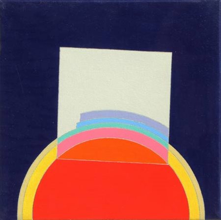 Eugenio CARMI Genova 1920 Semicerchio giallo, 2007 Acrilici su tela cm 20 X...