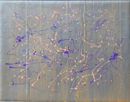 Giulio TURCATO Mantova 1912 - Roma 1995 Itinerari anni, anni 70 Olio su...