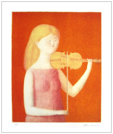 ANTONIO BUENO Berlino 1918 – Firenze 1984 Senza titolo Litografia a colori...