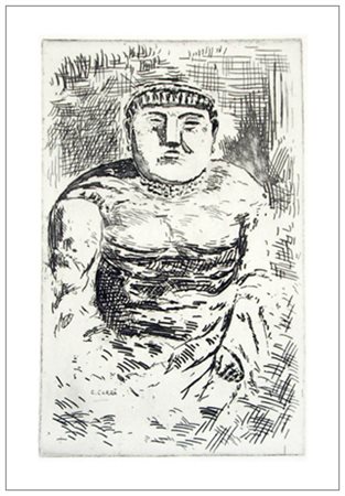 CARLO CARRA’ Quargnento 1881 – Milano 1966 L’idolo 1922 Acquaforte su rame...