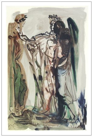 SALVADOR DALI’ Figueres (Spagna) 1904 – 1989 Il superbo – Purgatorio Tav. XI...